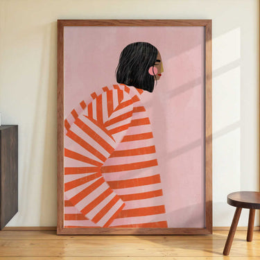 The Woman With the Orange Stripes by Bea Müller - Kuriosis Fine Art GmbH