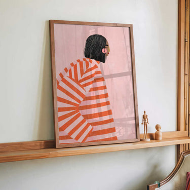 The Woman With the Orange Stripes by Bea Müller - Kuriosis Fine Art GmbH