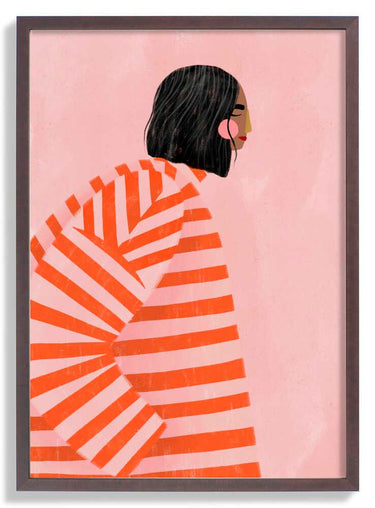 The Woman With the Orange Stripes by Bea Müller - Kuriosis Fine Art GmbH