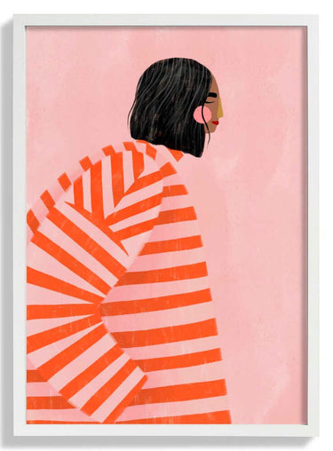 The Woman With the Orange Stripes by Bea Müller - Kuriosis Fine Art GmbH