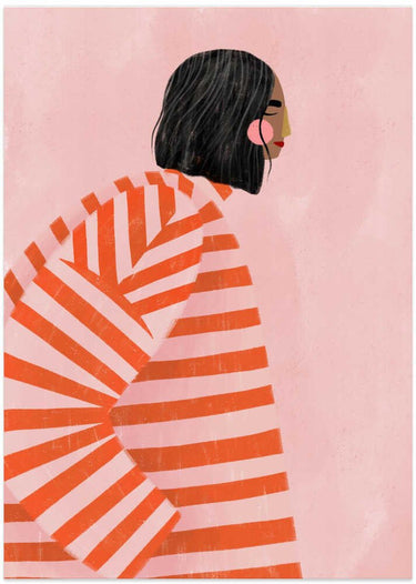 The Woman With the Orange Stripes by Bea Müller - Kuriosis Fine Art GmbH