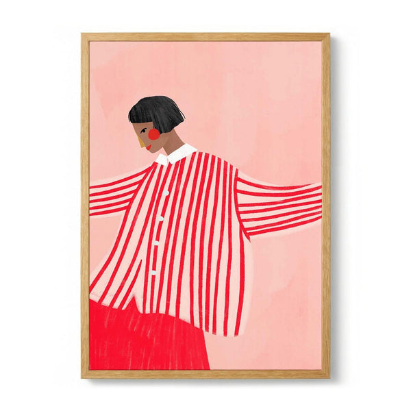 The Woman With the Red Stripes by Bea Müller