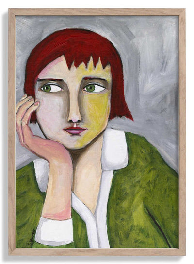 Thinking Lady door Sharyn Bursic