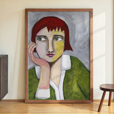 Thinking Lady by Sharyn Bursic - Kuriosis Fine Art GmbH