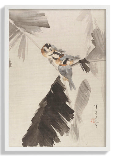 Three Birds on Branch by WANTANABE SEITEI - Kuriosis Fine Art GmbH
