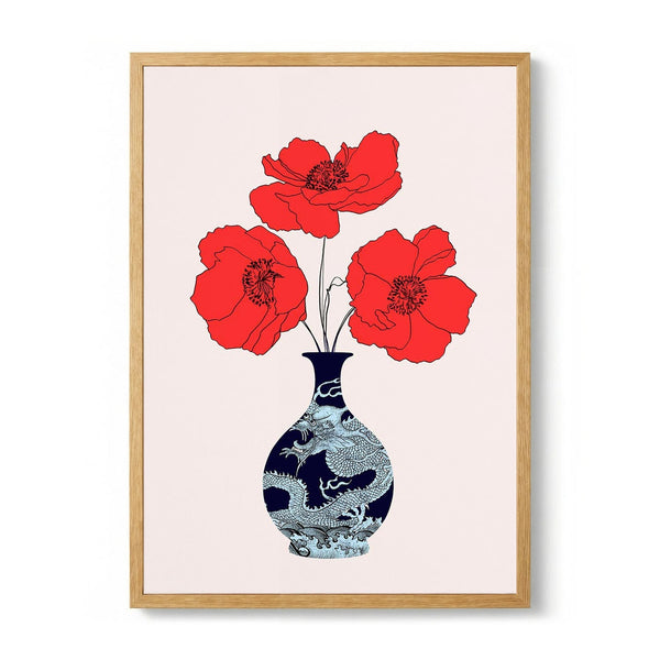 Three Poppies by CATS AND DOTZ
