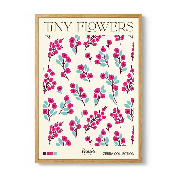Tiny Pink Blooms by Maria Galybina