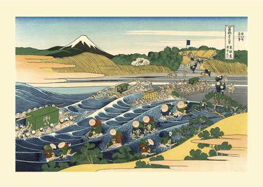 Tōkaidō kanaya no fuji by Katsushika Hokusai - Kuriosis Fine Art GmbH