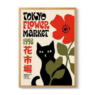 Tokyo Flower Market Cat de Patryk Krygowski