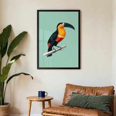Toucan du Para on Green - Kuriosis Fine Art GmbH