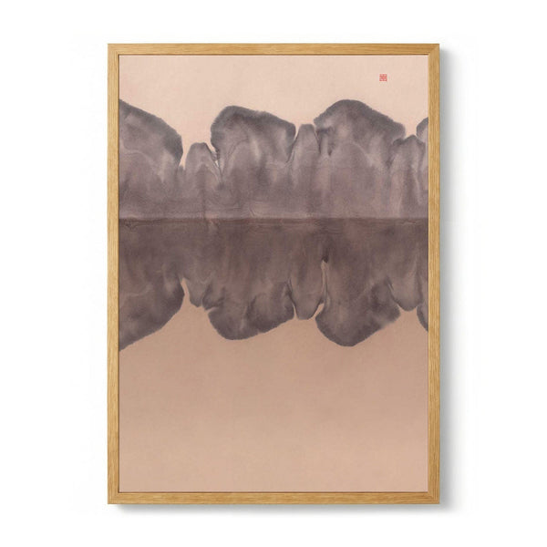 Tranquil Mountain Reflection by Thoth Adan