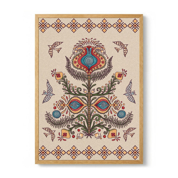 Tree of Life - Ukrainian Folktale Art by Olena Kovalova