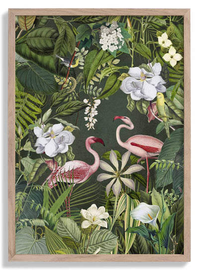 Tropical Flamingo Jungle 2 door Andrea Haase