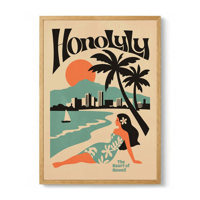 Tropical Honolulu Sunset by Patryk Krygowski