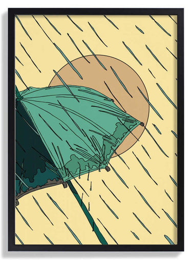 Umbrella in the Rain by Nicholas - Kuriosis Fine Art GmbH