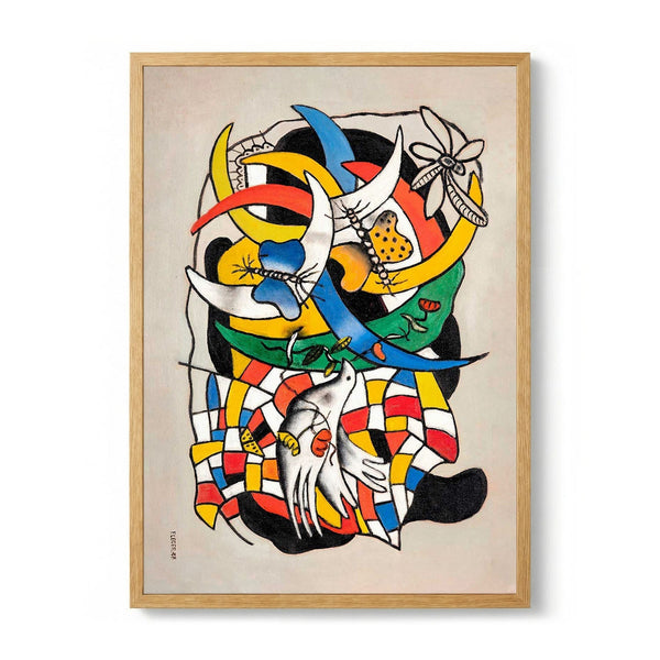 Un Oiseau et deux papillons (La Journée d’été) by Fernand Léger