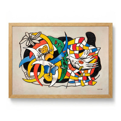 Un Oiseau et deux papillons (La Journée d’été) by Fernand Léger