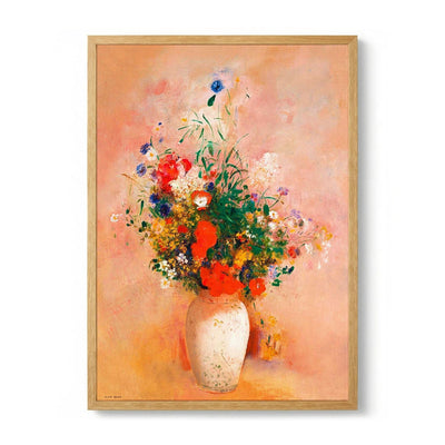 Vase of Flowers Painting by Odilon Redon