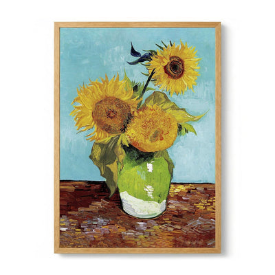 Vase with Three Sunflowers by Van Gogh