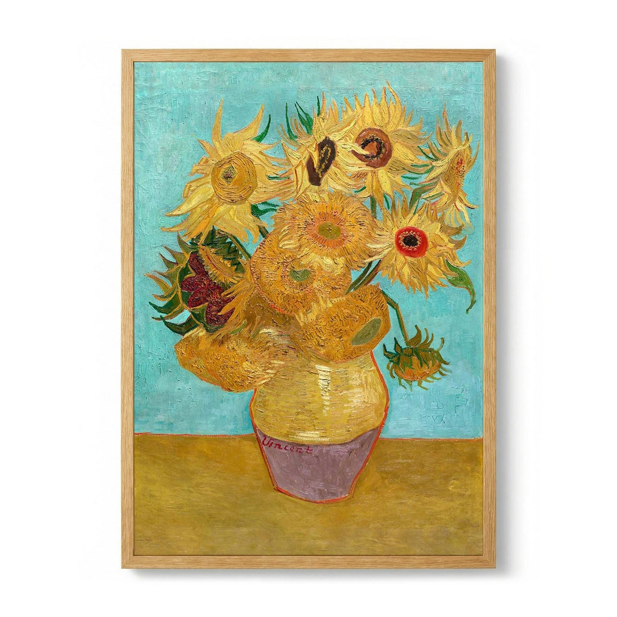 Vase with Twelve Sunflowers von Van Gogh - S - 29.7 x 42cm (A3) / Kunstdruckpapier