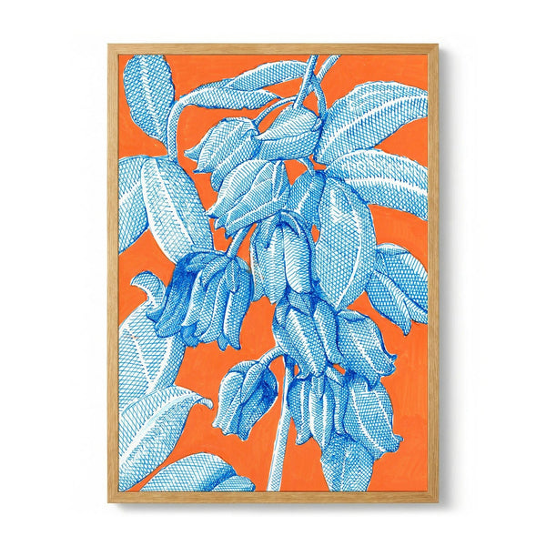 Vibrant Blue Botanicals by Katie