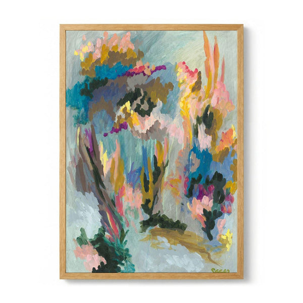 Vibrant Floral Abstract by Angela Seear