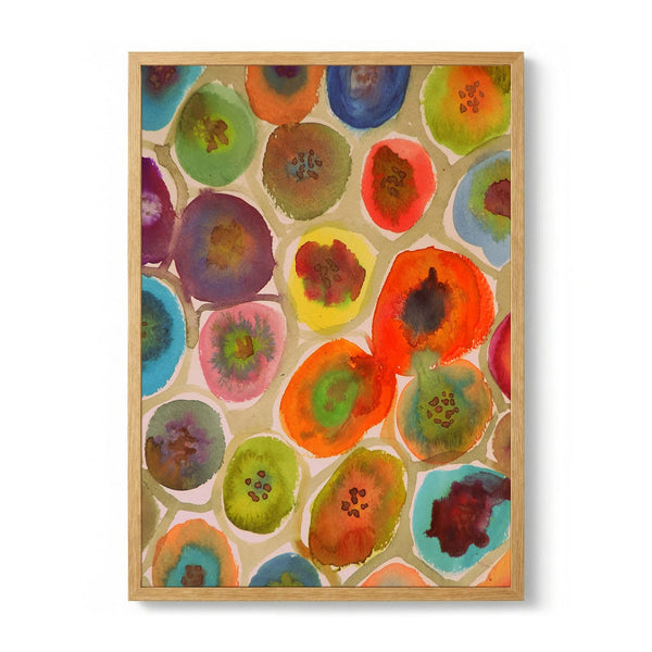 Vibrant Floral Shapes by Sylvie Demers