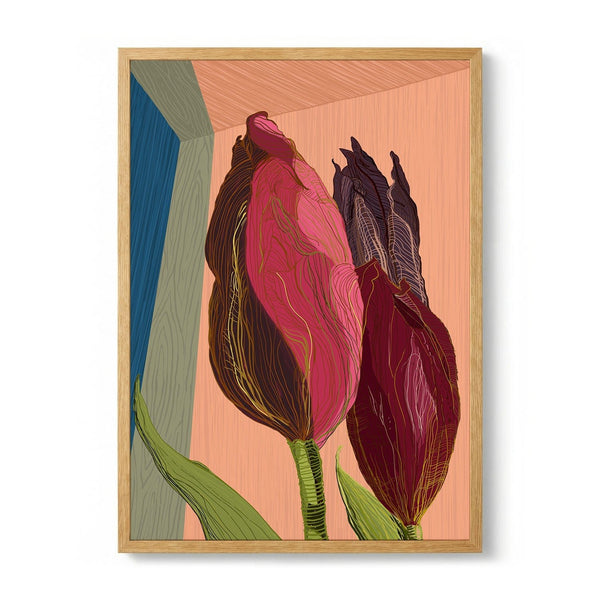 Vibrant Modern Tulips by XHOZUCAN