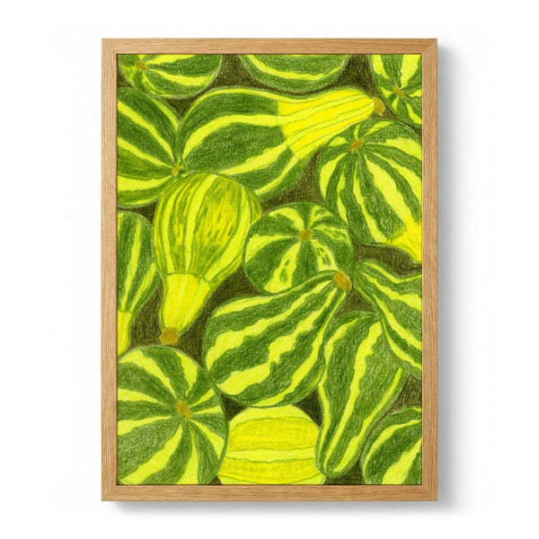 Vibrant Striped Gourds by Viktoriia