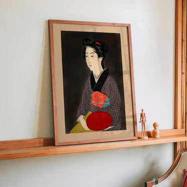 Waitress with a Red Traya Maid by Gōyo Hashiguchi - Kuriosis Fine Art GmbH