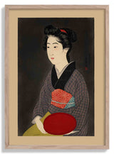 Waitress with a Red Traya Maid by Gōyo Hashiguchi - Kuriosis Fine Art GmbH