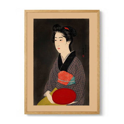 Waitress with a Red Traya Maid von Gōyo Hashiguchi