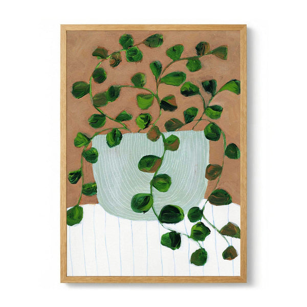 Warm Houseplant Pot von Nikita Jariwala – Modern Poster