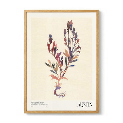 Watercolor print collection. Flower market - Austin