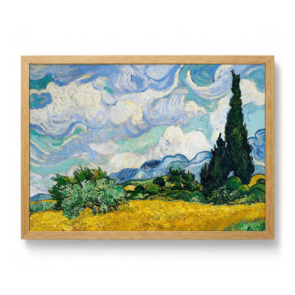 Wheat Field with Cypresses door Van Gogh