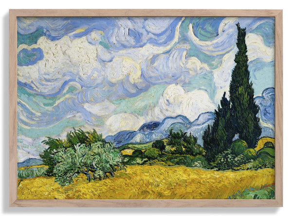 Wheat Field with Cypresses by Van Gogh