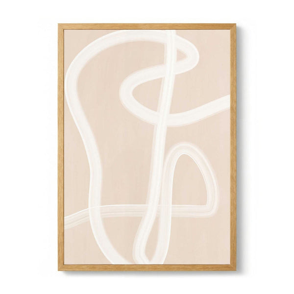 White Brush Stroke Poster von Elena Ristova