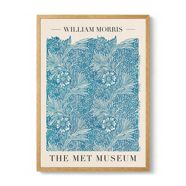 William Morris Blue Marigold Art Exhibition