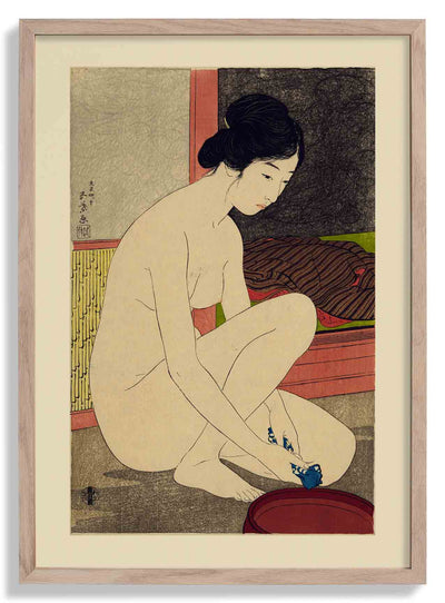 Woman after a bath by Gōyo Hashiguchi