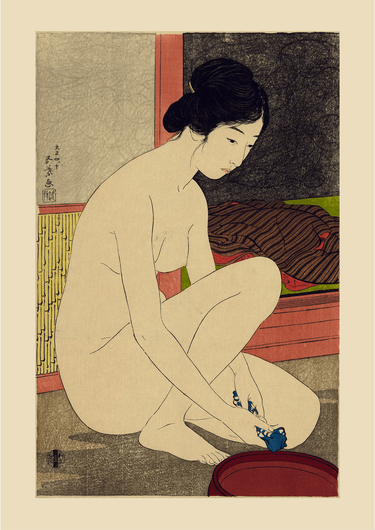 Woman after a bath by Gōyo Hashiguchi - Kuriosis Fine Art GmbH
