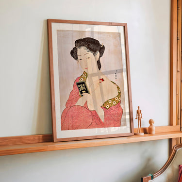 Woman applying powder by Gōyo Hashiguchi - Kuriosis Fine Art GmbH