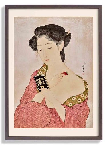 Woman applying powder by Gōyo Hashiguchi - Kuriosis Fine Art GmbH