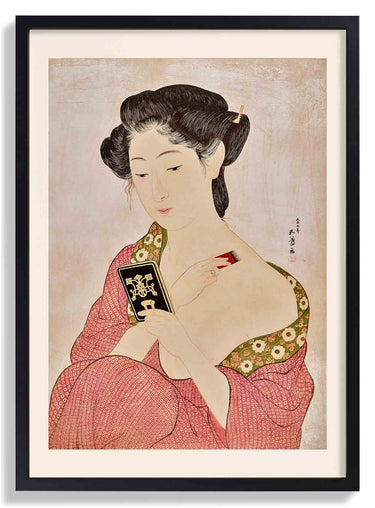 Woman applying powder by Gōyo Hashiguchi - Kuriosis Fine Art GmbH