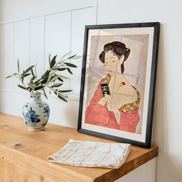 Woman applying powder by Gōyo Hashiguchi - Kuriosis Fine Art GmbH