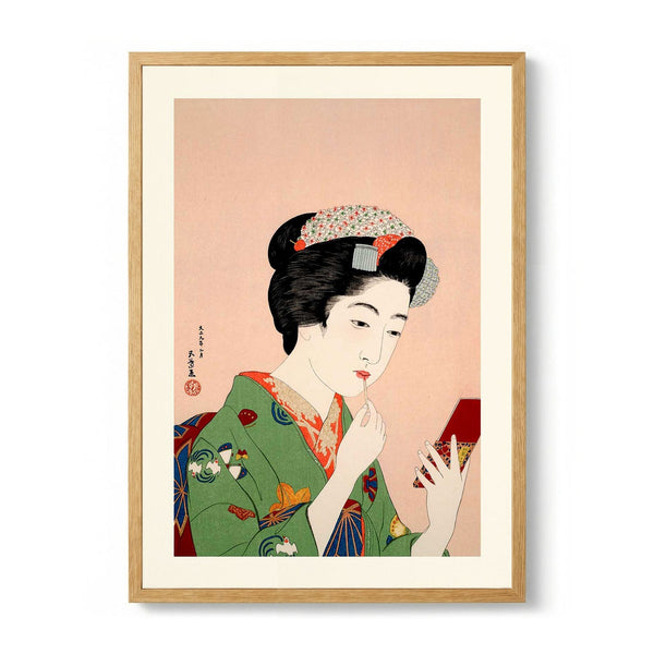 Woman Applying Rouge by Gōyo Hashiguchi