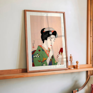 Woman Applying Rouge by Gōyo Hashiguchi - Kuriosis Fine Art GmbH