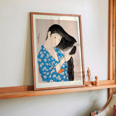 Woman Combing Her Hair by Gōyo Hashiguchi - Kuriosis Fine Art GmbH