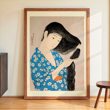 Woman Combing Her Hair by Gōyo Hashiguchi - Kuriosis Fine Art GmbH