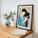 Woman Combing Her Hair by Gōyo Hashiguchi - Kuriosis Fine Art GmbH