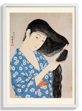 Woman Combing Her Hair by Gōyo Hashiguchi - Kuriosis Fine Art GmbH